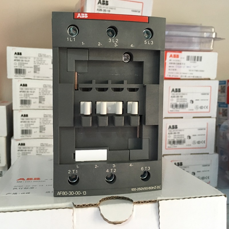 YTH ABB คอนแทคเตอร์ 3 ชั้น AF series AC/DC 50HZ/60HZ DC 24V~500V 80A 37kw AF80-30-00-11 AF80-30-00-1
