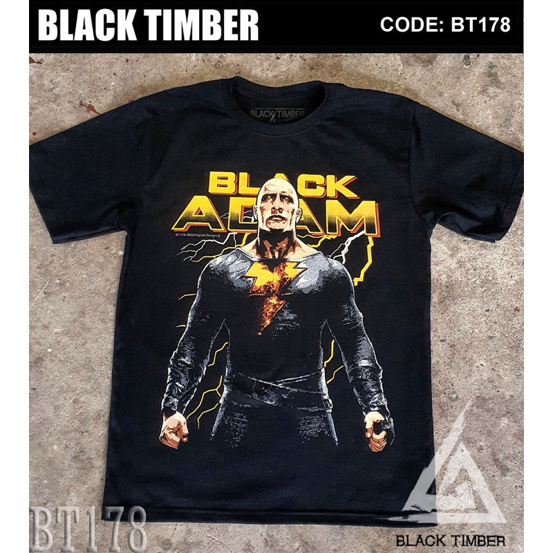 BT 178 Black Adam The Rock เสื้อยืด สีดำ BT Black Timber T-Shirt ผ้าคอตตอน สกรีนลายแน่น S M L XL XXL