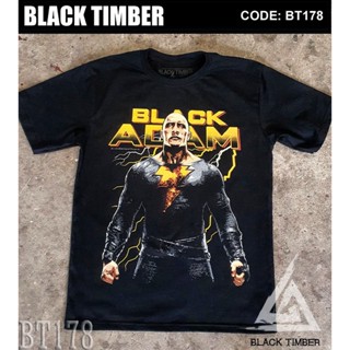 BT 178 Black Adam The Rock เสื้อยืด สีดำ BT Black Timber T-Shirt ผ้าคอตตอน สกรีนลายแน่น S M L XL XXL