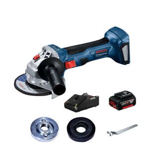 BOSCH เครื่องเจียร์ 4" 18V แบต 2ก้อน GWS 180 LI [06019H90K1]