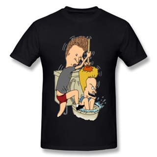 Yuanl5 [พร้อมส่ง] เสื้อยืดผ้าฝ้าย 100% พิมพ์ลาย Beavis Butthead พลัสไซซ์ ของขวัญคริสต์มาส สําหรับผู้ชาย XS-6XL