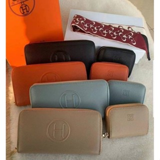 **พร้อมส่ง** กระเป๋าสตางค์ HERMES ซิปรอบ กระเป๋าสตางค์แบบใบสั้น ใบยาว สุดหรู พร้อมกล่อง