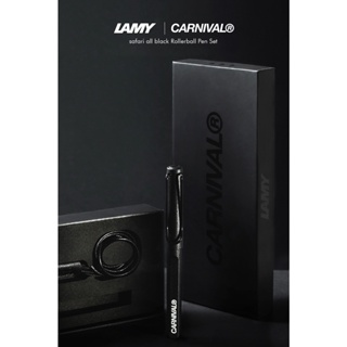 (ของแท้100%) CARNIVAL® x LAMY "Safari" All Black Rollerball Pen Set [ Lamy Thailand Exclusive]