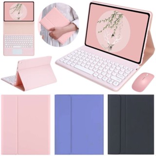 สําหรับ OPPO Pad Air 10.36 นิ้ว 2022 บลูทูธไร้สาย เมาส์ คีย์บอร์ด พร้อมขาตั้ง เคสหนัง ฝาพับ