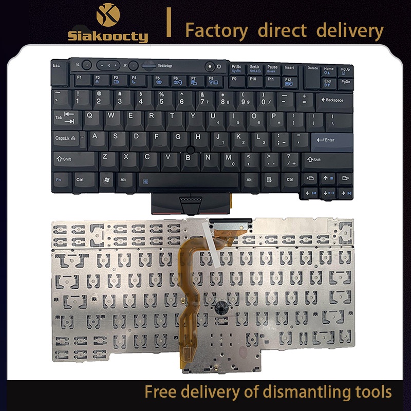 ใหม่สําหรับ Lenovo ThinkPad T410 T420 T510 T510i T520 T520i T520S W510 W520 แป้นพิมพ์ US ไม่มีตัวชี้