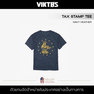 Viktos - Tee Taxstamp [Navy Heather] เสื้อยืด เสื้อคอกลม แขนสั้น เสื้อสกรีน พิมพ์ลายทหาร ผ้าระบายอากาศ ไม่ร้อน