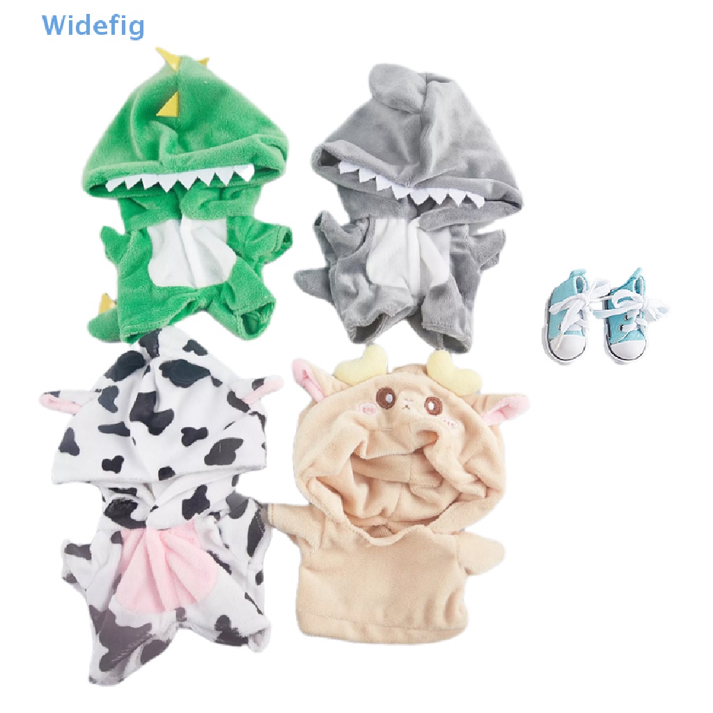 Widefig กางเกงตุ๊กตาไดโนเสาร์ Onesie 20 ซม. ชุดนอนตุ๊กตา เสื้อผ้าตุ๊กตา อุปกรณ์เสริม สินค้าที่ดี