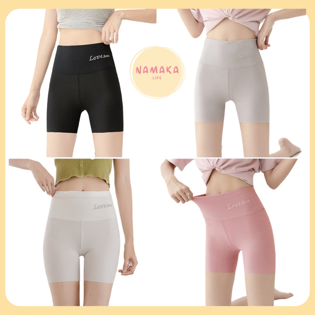 Katun [NL] Celana LEGGINGS กางเกงขาสั้นผู้หญิง LEGGINGS LADY SHAPER PANT HIGH WAIST BELLY WOMEN COTTON SPANDEX SHORTS COMFORTABLE SOFT 166