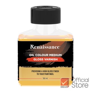 Renaissance สื่อผสมสีน้ำมัน กลอสวานิช 100 มล. จำนวน 1 ขวด