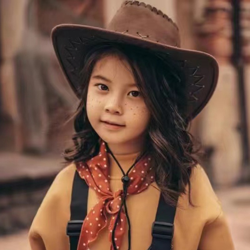 หมวกคาวบอย ปีกกว้าง เเนวแฟนซี สไตล์คาวบอย ตะวันตก เครื่องแต่งกาย Cowboy hab ผู้ใหญ่ ผู้ชาย ผู้หญิง กันแดด ปีกรอบ