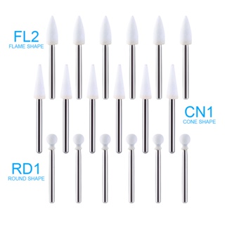 กรวยหินขัด FG Burs FL2 ปรับความเร็วได้ 1.6 มม. 12 ชิ้น ต่อแพ็ค