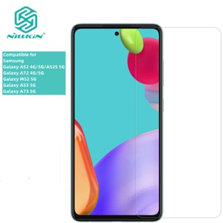 Nillkin ฟิล์มกระจกนิรภัยกันรอยหน้าจอ แบบใส บางพิเศษ กันระเบิด 0.2 มม. สําหรับ Samsung Galaxy A53 A73 A52 A72 4G A52S A51 M31S A71 M51 M52 H+PRO