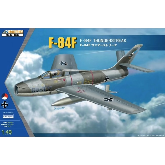 Aircraft Model Kinetic Model 1/48 KI-K48068 F-84F THUNDERSTREAK