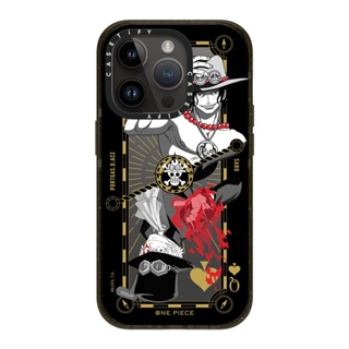 CASETiFY X ONE PIECE Poker Card Ace &amp; Sabo Case 14 Pro Impact Case [14Pสินค้าพร้อมส่ง]