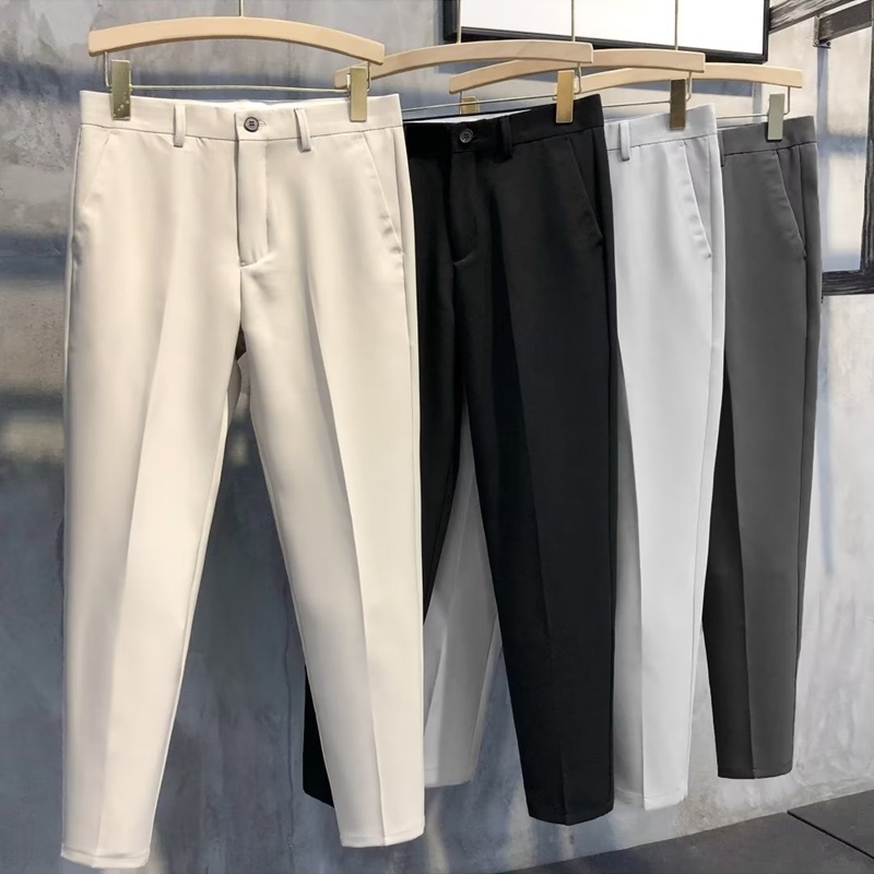 [27-42] กางเกงขายาวลําลอง เข้ารูป สไตล์นักธุรกิจ สําหรับผู้ชาย