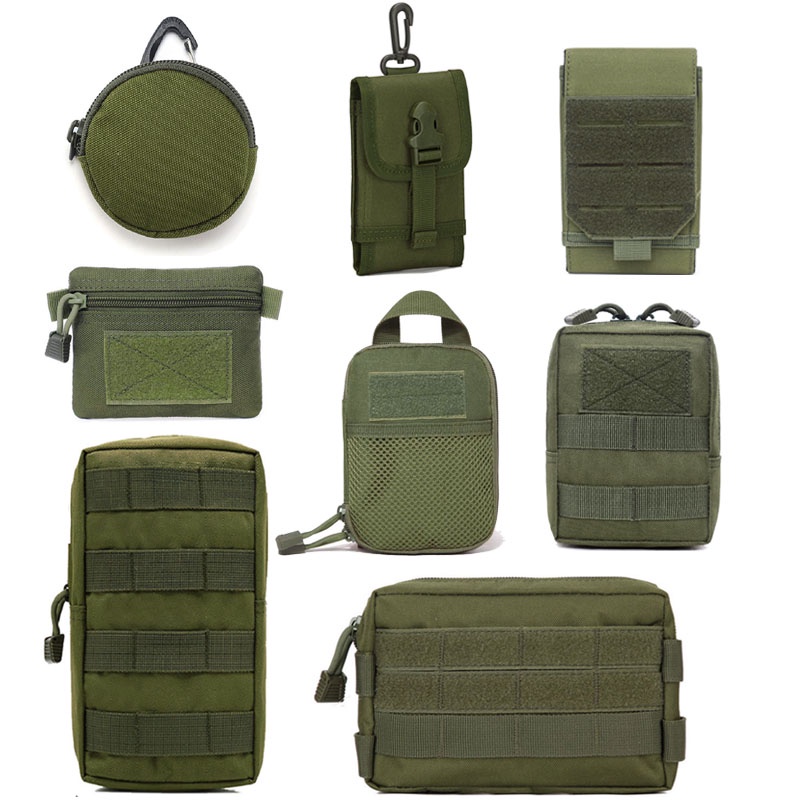 [LUC] กระเป๋าคาดเอว ผ้าไนล่อน 600D Molle Waist Fanny มัลติฟังก์ชั่น สําหรับใส่โทรศัพท์มือถือ บัตร เหรียญ กุญแจ
