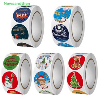 Newsandthen 500pcs/roll Candy Bag Sticker Christmas Decor Home Christmas Tree Elk Ornaments Nice