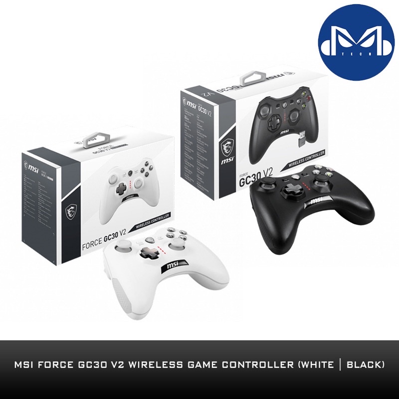MSI Force GC30 V2 Game Pad ไร้สาย BLACK & WHITE