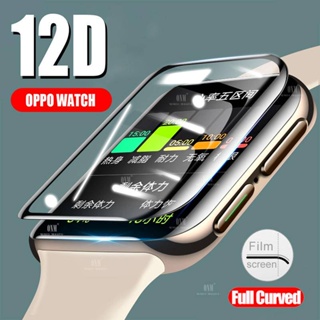 ฟิล์มกันรอยหน้าจอ แบบนิ่ม 12D สําหรับ Oppo watch 2 41 มม. 42 มม. 46 มม. Oppo Free Band 2 watch 3