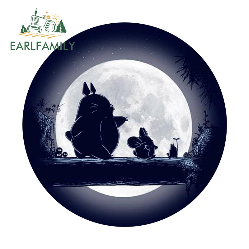 Earlfamily 13 ซม.TORO อะนิเมะรถสติกเกอร์น่ารักหน้าต่างกันชนสติกเกอร์แล็ปท็อปกีตาร์กระเป๋าเดินทาง Decals ไวนิลห่อ