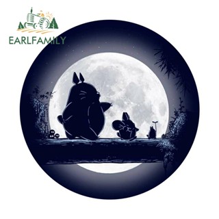 Earlfamily สติกเกอร์ไวนิล ลายการ์ตูนอนิเมะ TOTORO 13 ซม. X 13 ซม. สําหรับติดตกแต่งรถยนต์ แล็ปท็อป กีตาร์ กระเป๋าเดินทาง