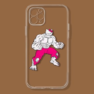 Strong Hello Kitty~เคสไอโฟน iPhone 12 14 pro 7 14 se2020 เคส 13 11 pro max 8plus 7plus 8พลัส cover TPU นิ่ม Xr Xs X max