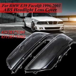 ฝาครอบเลนส์ไฟหน้ารถยนต์ ซ้าย ขวา 4 ประตู สําหรับ BMW E39 facelift 1996-2003 2 ชิ้น 63128375301 63128375302 อุปกรณ์เสริม