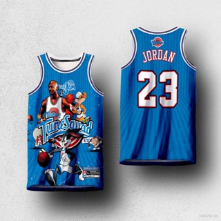 เสื้อกีฬาบาสเก็ตบอล TUNE SQUAD SPACE Michael Jordan พลัสไซซ์ สําหรับผู้ชาย และผู้หญิง