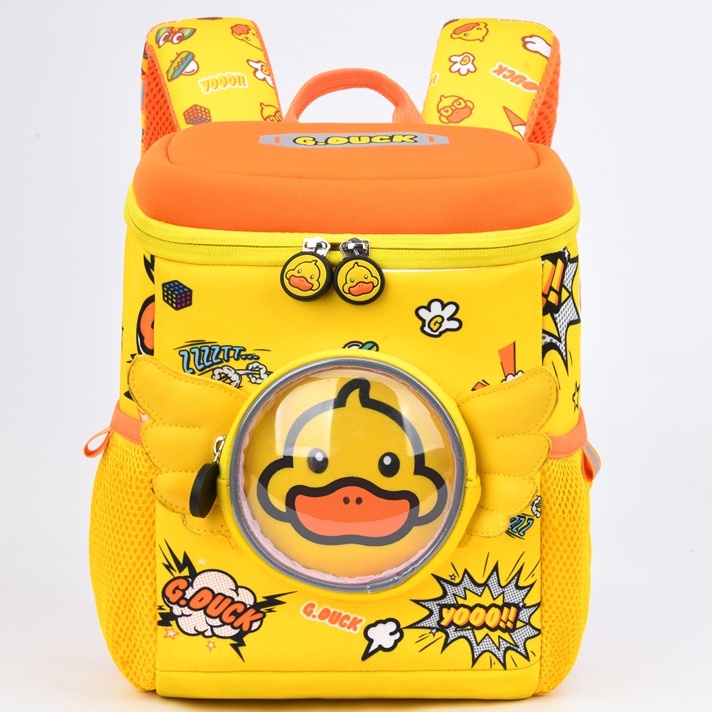 Bags & Luggage 391 บาท กระเป๋านักเรียน ลายเป็ดน้อย สีเหลือง พร้อมพนักพิง ลดภาระ สําหรับเด็กประถม และนักเรียนประถม Baby & Kids Fashion