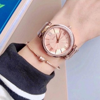 ⌚นาฬิกาข้อมือผู้หญิง 𝑮𝒖𝒆𝒔𝒔 𝑾𝒂𝒕𝒄𝒉 ของแท้ 💯 %❤️สายเคเบิ้ล 😚rose gold