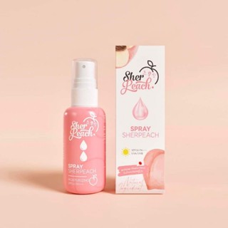 Sher Peach Mineral Spray 30 ml. 🍑สเปรย์น้ำแร่กันแดด เชอพีช🍑 🍑 SPF30 PA+++ ที่แรกในไทย ขนาด 30 ml. 🍑