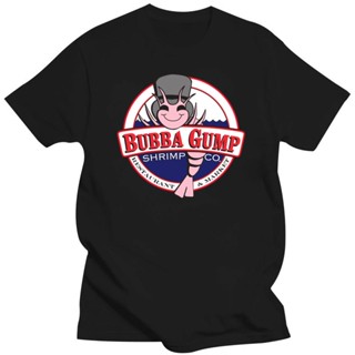 [COD]ใหม่ เสื้อยืดลําลอง แขนสั้น พิมพ์ลาย Bubba Gump Shrimp Forest Gump Tom Hanks Film Movie สไตล์คลาสสิก สําหรับผู้ชายS