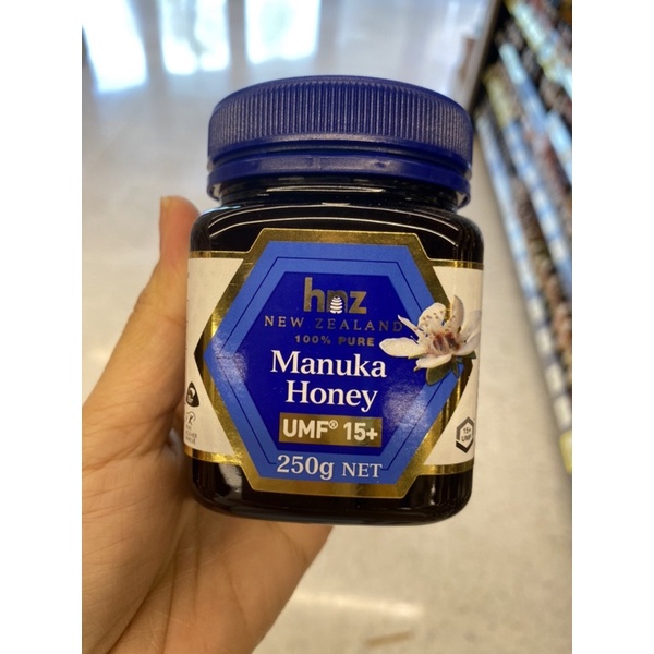 น้ำผึ้ง ตรา ฮันนี่ นิวซีแลนด์ 250 G. 100% Manuka Honey UMF 15+ ( New Zealand ) น้ำผึ้ง มานูก้า 100% มานูก้า ฮันนี่ ยูเอ็มเอฟ 15+
