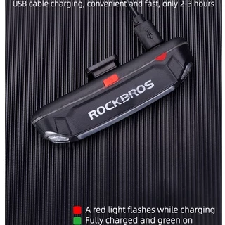 [Fulfilled by Shopee]ROCKBROS สีสันสดใส LED จักรยานไฟท้าย USB ชาร์จกันน้ำ