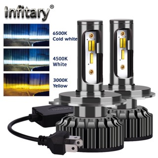 Infitary Car Headlight Bulbs H4 H7 Led 20000LM H1 H3 H11 H13 880 9005 9006 9007 3 Color Change 3000K 4500K 6500K Auto Fo