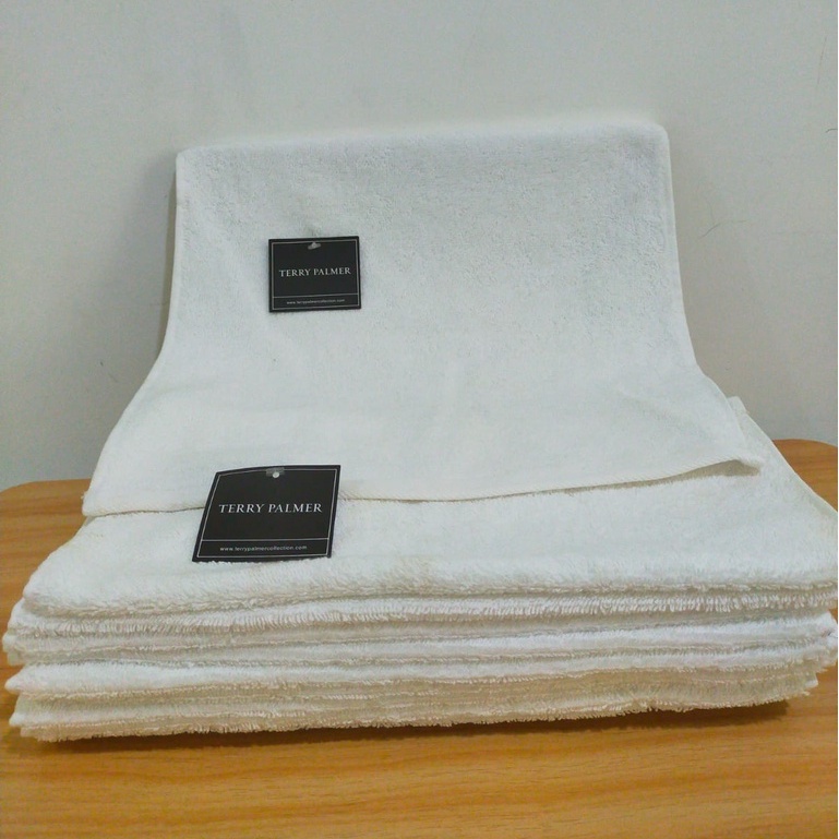 JH Terry Palmer ผ้าขนหนูผ้าเช็ดหน้าสีขาว 30x30 เกรด B
