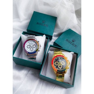 **พร้อมส่ง** นาฬกา Rolex Daytona Rainbow เป็น unisex ใส่ได้ทั้งหญิงชาย โดดเด่นที่ขอบหน้าปัดเป็นเพชรเรียงกันเป็นสีรุ้ง