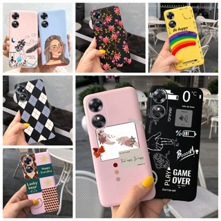 เคสโทรศัพท์มือถือซิลิโคน TPU ปิดด้านหลัง ดีไซน์ใหม่ สําหรับ OPPO A17 4G a 17 OppoA17 CPH2477