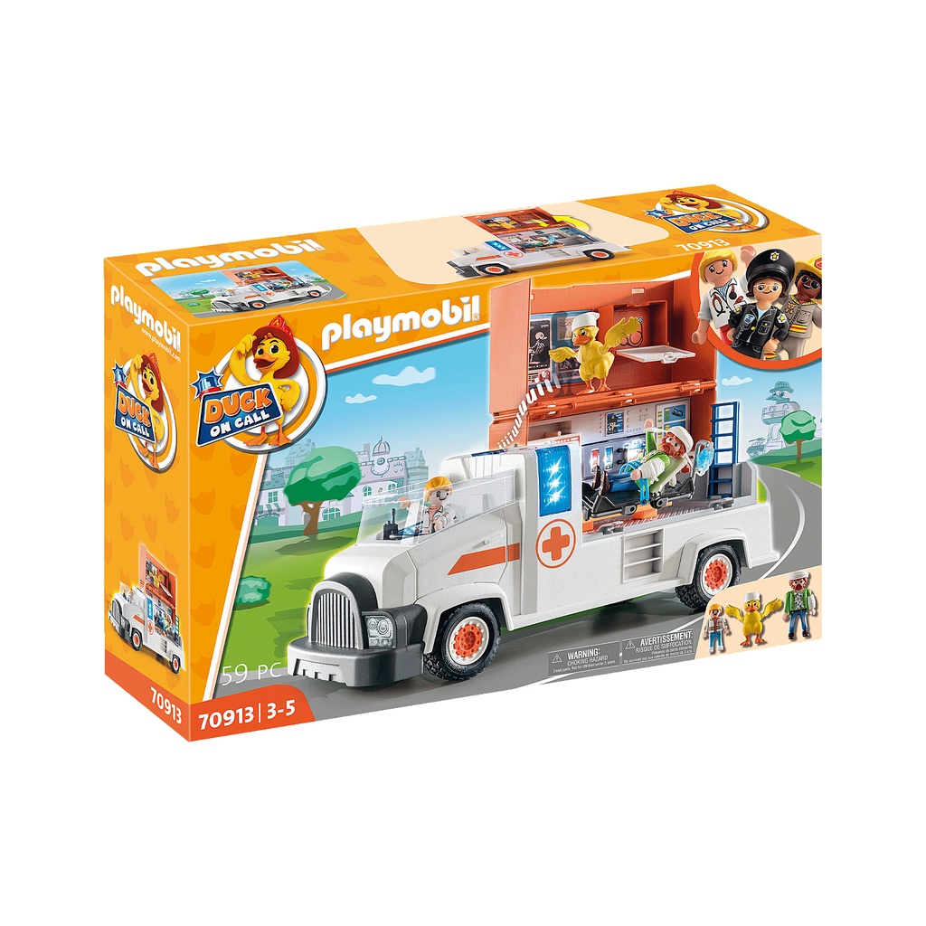 Playmobil 70913 DUCK ON CALL - Ambulance แอคชั่นฟิกเกอร์ DUCK ON CALL รถพยาบาล