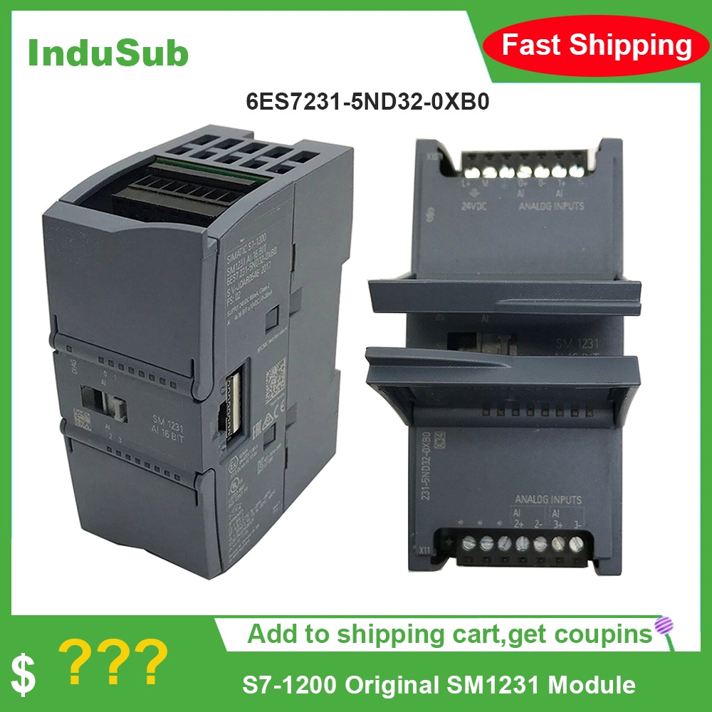 ใหม่ 6ES7231-5ND32-0XB0 PLC S7 1200 SM1231 plc Automata controller โมดูลการสื่อสาร 6ES72315ND320XB0
