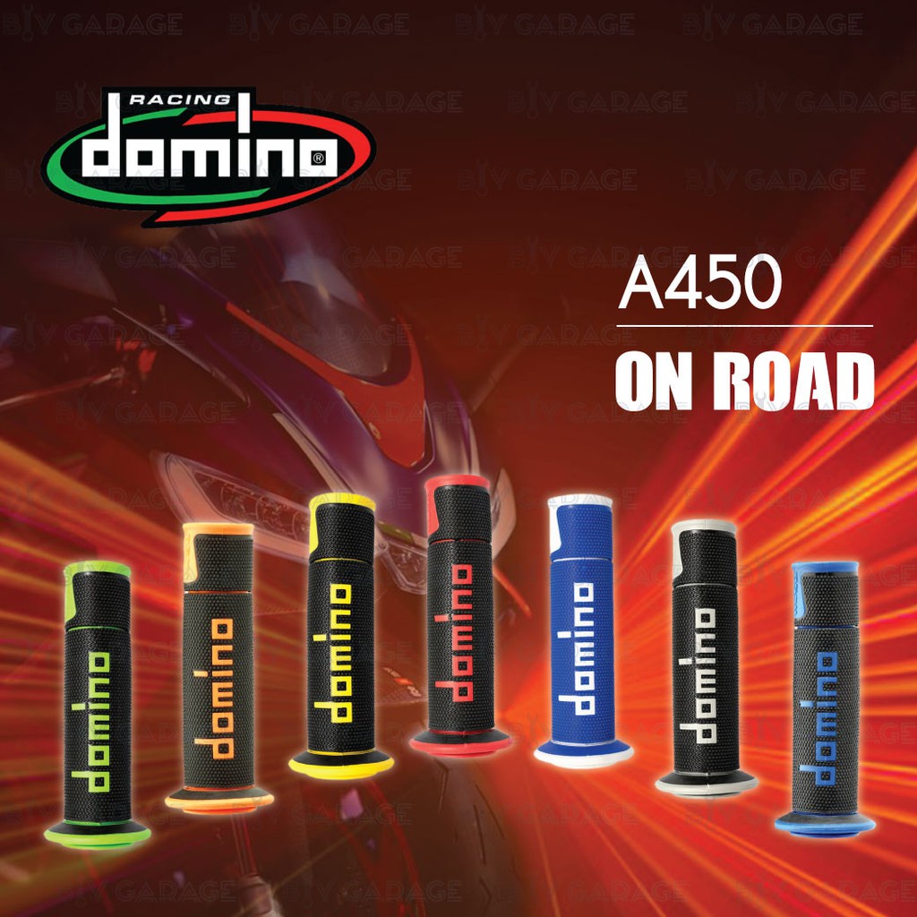 ปลอกแฮนด์ Domino รุ่น A450 ของแท้ 100% made in italy นิยมใช้ในกลุ่มนักแข่ง Moto GP