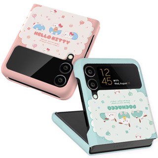 เคสแข็ง ลายตัวละคร Sanrio สําหรับ Galaxy Z Flip4 Z Flip3