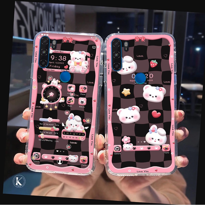 Vsmart Active 1 / Active 1 Plus / Active 1+ / Active 3 เคสหมี นาฬิกาน่ารักและราคาถูก