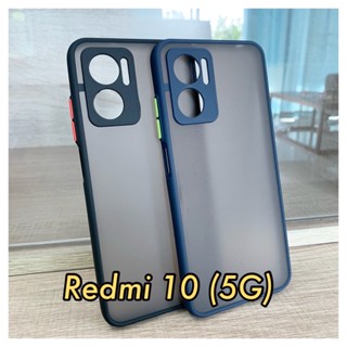 เคส Redmi 10 (5G) เคสกันกระแทก เคสกันรอย เคสหลังสีขุ่น ขอบสีนิ่ม Redmi 10 (5G)