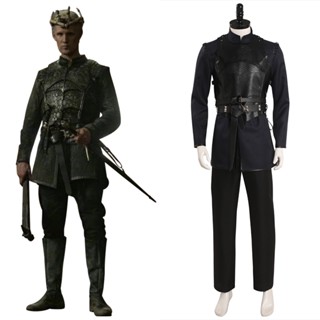เสื้อแจ็กเก็ตยาว คอสเพลย์มังกร Daemon Targaryen Trench Coat สีดํา สําหรับผู้ชาย