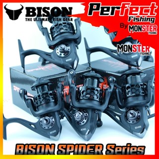 รอกสปินนิ่ง แมงมุมดำ SPIDER BISON 2000/3000/4000/5000/6000(BLACK)