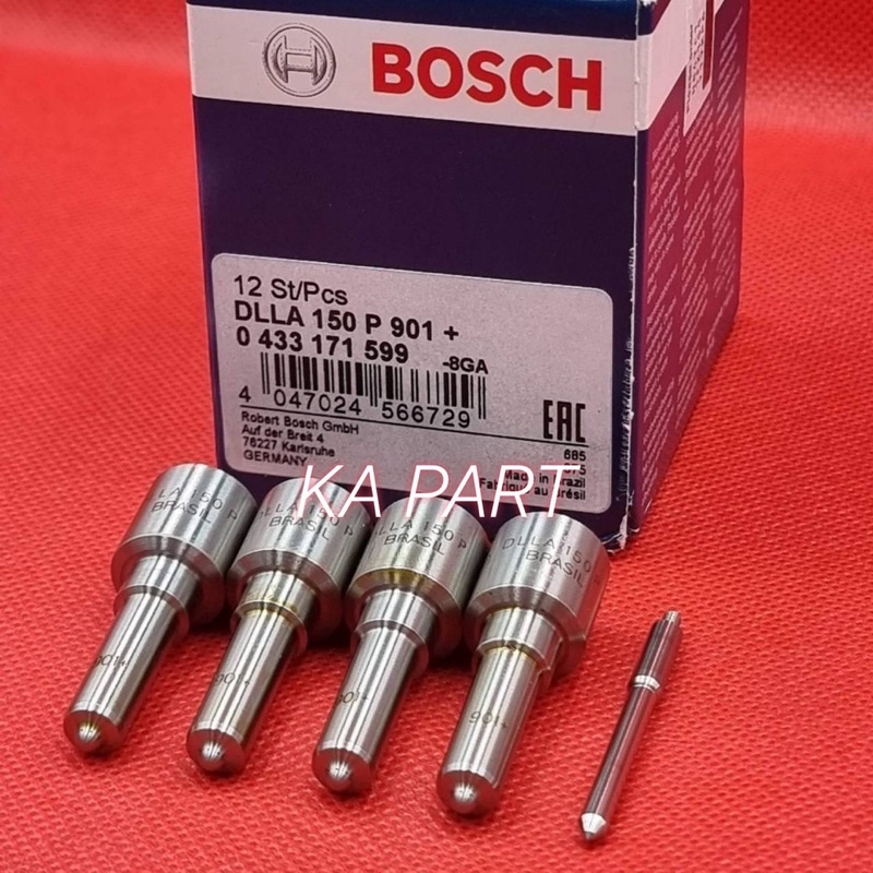 หัวฉีดแท้ แต่ง เบอร์ 901+ Bosch แท้ 100% ชุดปลาย 4 หัว แถม แหวนรอง ใส่ นาวาร่า ดีแม็ก วีโก้ 2500/300