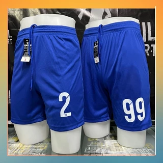 BLUE กางเกงกีฬาขาสั้น กางเกงบอล ผ้านุ่มลื่น ใส่เล่นฟุตบอล ระบายเหงื่อ