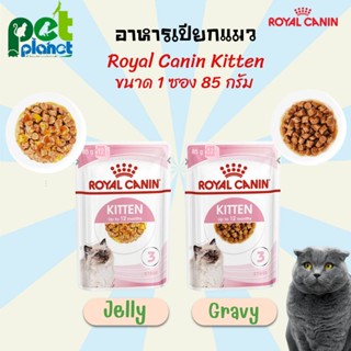 [1ซอง 85กรัม] อาหารแมว Royal Canin Kitten Pouch อาหารเปียกแมว อาหารสำหรับ แมว ลูกแมว โรยัลคานิน แบบ Jelly และ Gravy