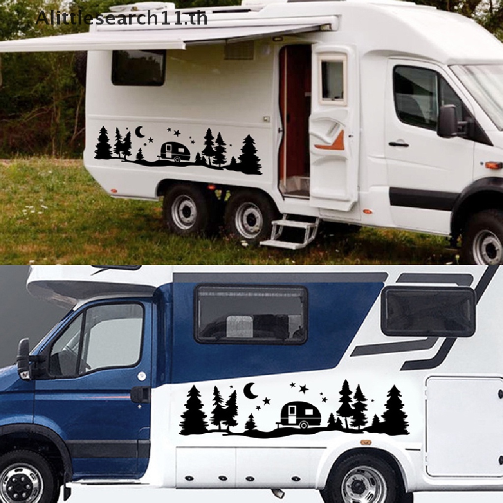 Anlittlesearch11 Trees Forest Body Decal สติกเกอร์สําหรับ SUV RV Van Caravan Offroad ตกแต่งรถ TH
